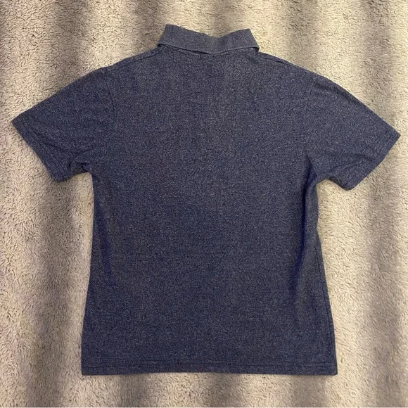Beverly Hills Polo Club Polo Tee Shirt Mens Small Navy Blue Grey Logo - Picture 3 of 7